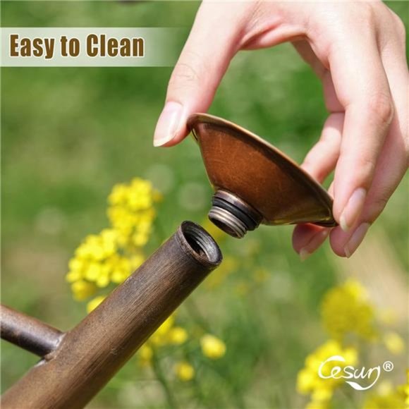 1 Gallon Watering Can - Copper Finish. Galvanized Steel Pot w Removable Spout - Picture 3 of 7